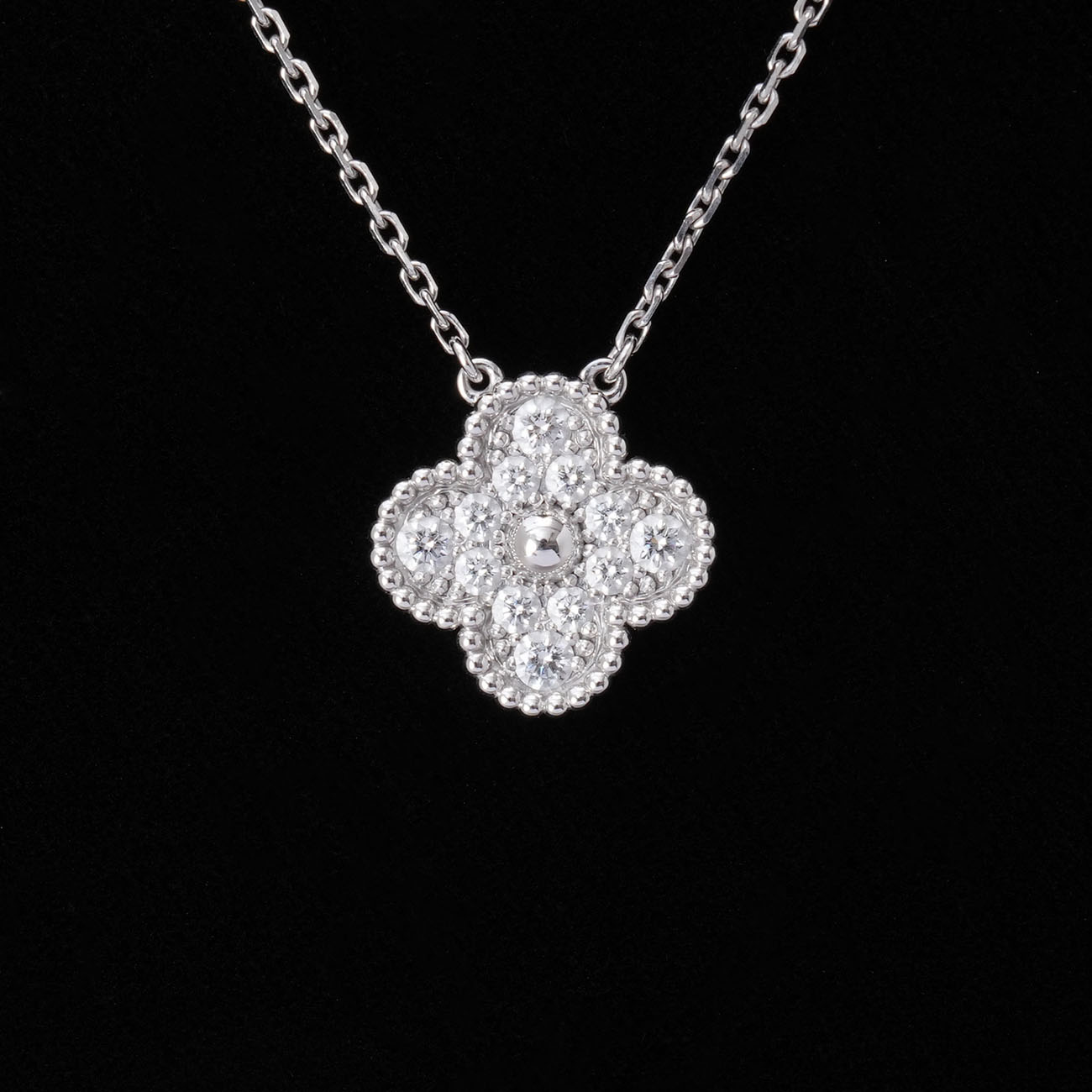 Van Cleef & Arpels(USED)반클리프앤아펠 빈티지 알함브라 다이아 네크리스